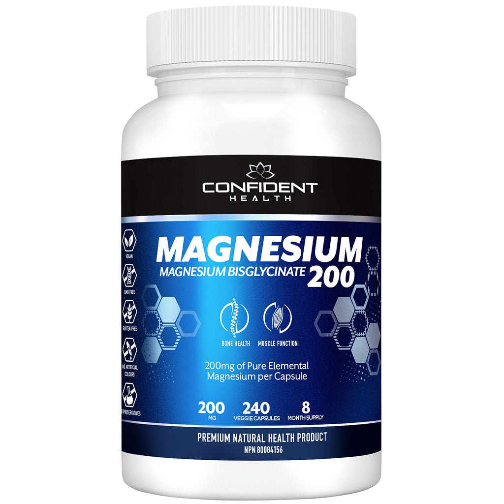 Confident Health MAGNESIUM 200, 240 VCaps