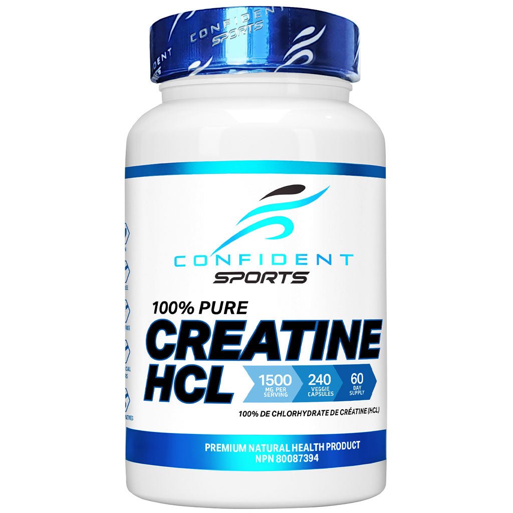 Confident Sports 100% PURE CREATINE HCL, 240 VCaps
