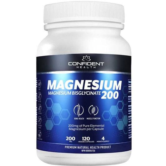 Confident Health MAGNESIUM 200, 120 VCaps