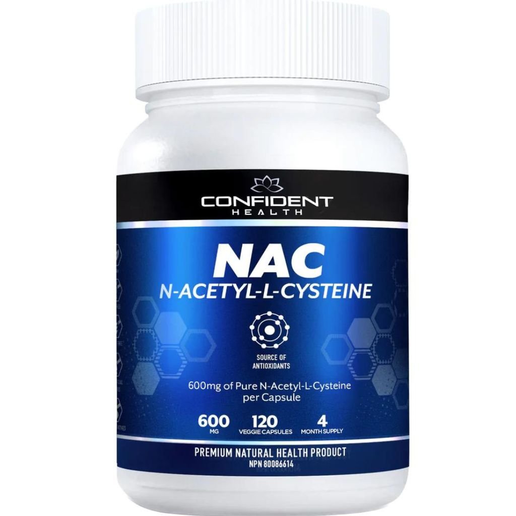 Confident Health NAC (N-Acetyl-L-Cysteine), 120 VCaps