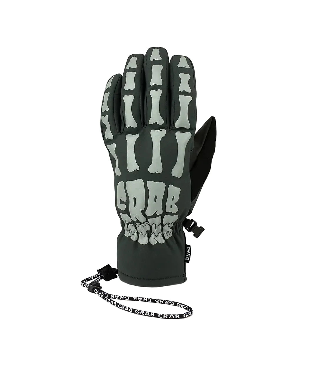 Crab Grab 'Five' Winter Gloves - Bones/Reflective