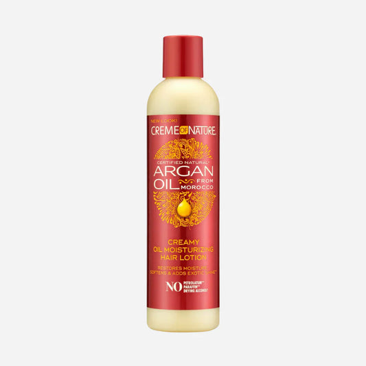 CREME OF NATURE ARGAN OIL CREAMY MOIST HAIR LOTION 8.5OZ