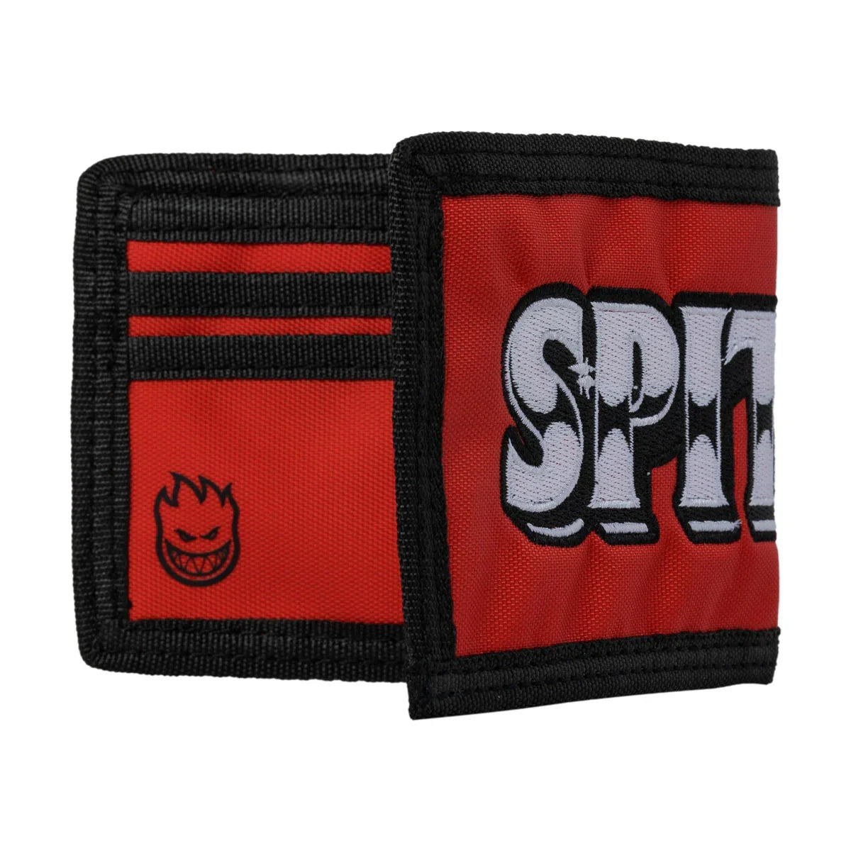 Spitfire 'Burnout Script' Bi-Fold Wallet - Red/Black
