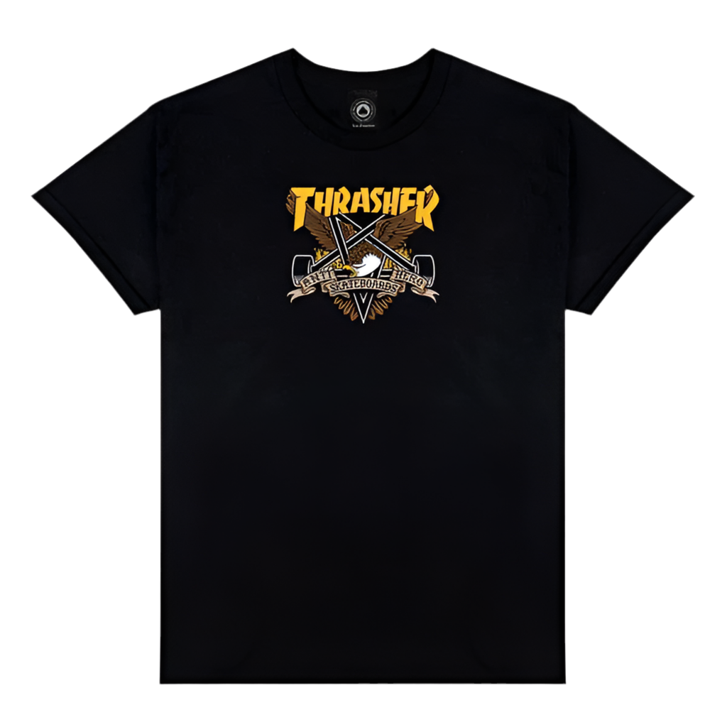 Thrasher X AntiHero 'Eaglegram' Tee - Black