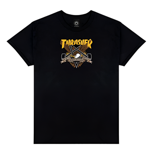 Thrasher X AntiHero 'Eaglegram' Tee - Black