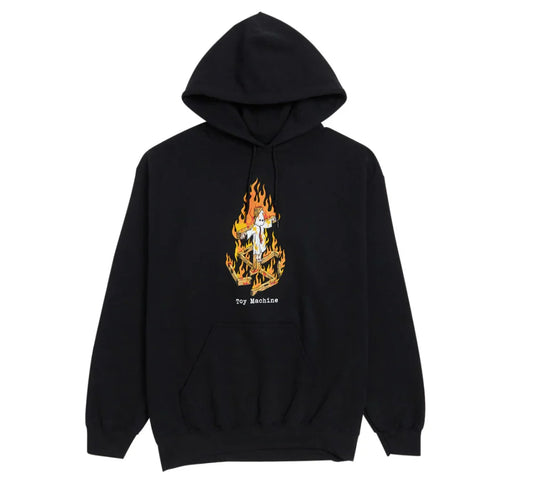 Toy Machine x Ed Templeton 'Charred Cross' Hoodie - Black