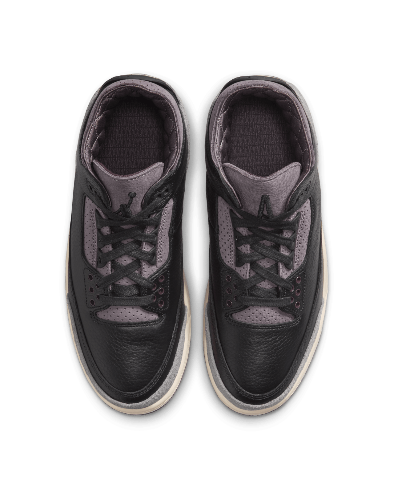 Nike x A Ma Maniére 'Air Jordan 3' Shoes - Black/Flat Pewter