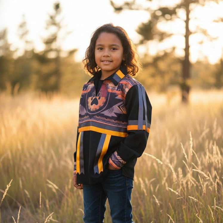 Bear paw Youth Ribbon shirt