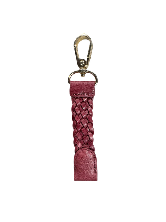 Rastaclat 'Braided' Keychain - Burgundy/Gold