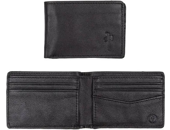 Red Dragon 'Genuine Leather' Bi-Fold Wallet - Black