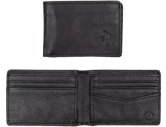 Red Dragon 'Genuine Leather' Bi-Fold Wallet - Black