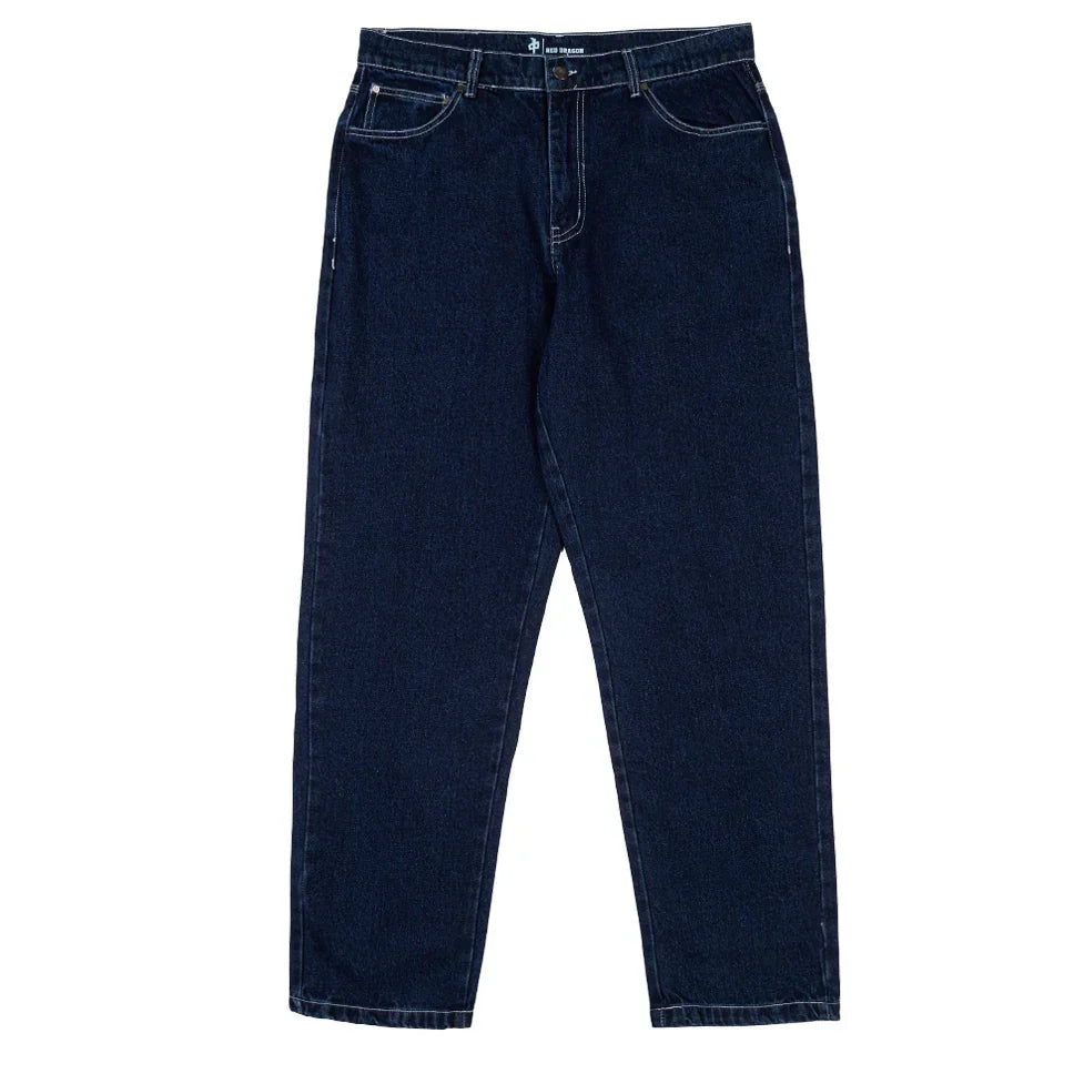 Red Dragon 'Franklin' Baggy Jeans - Dark Blue
