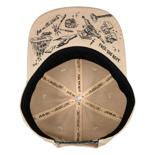 Independent 'Bratrud Notebook' Snapback Cap - Khaki