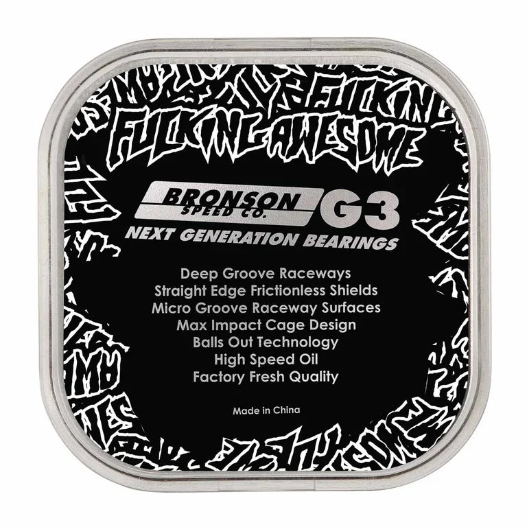 Bronson Speed Co. x Fucking Awesome 'G3' Bearings - Multi