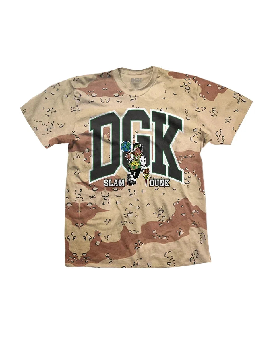 DGK 'Slam Dunk' Heavyweight Tee - Desert Camo