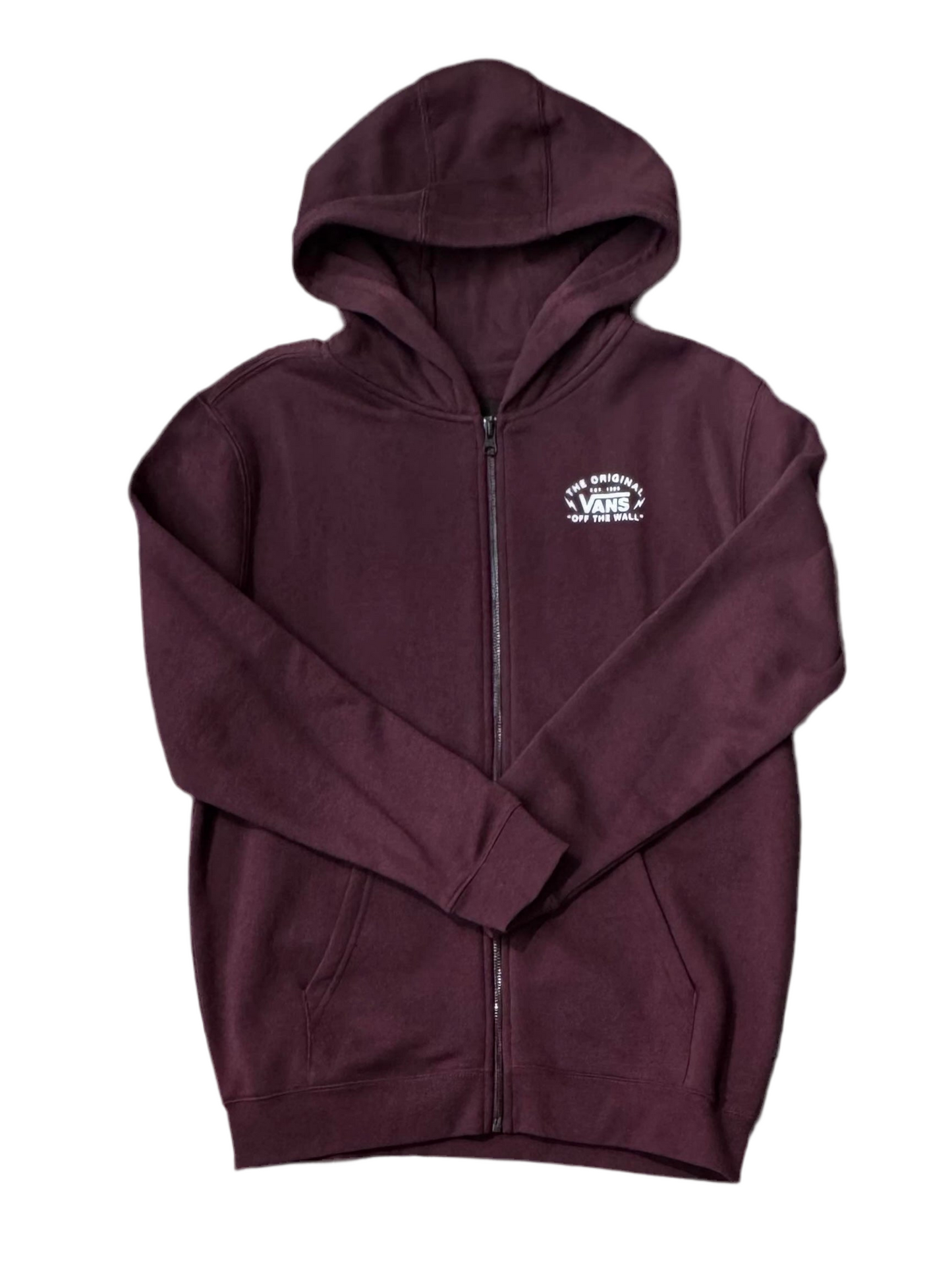 Vans 'Bolt Action' Zip-Up Hoodie - Burgundy (KIDS)