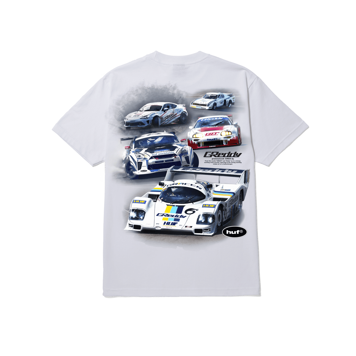 HUF x Greddy 'Lemans' Tee - White