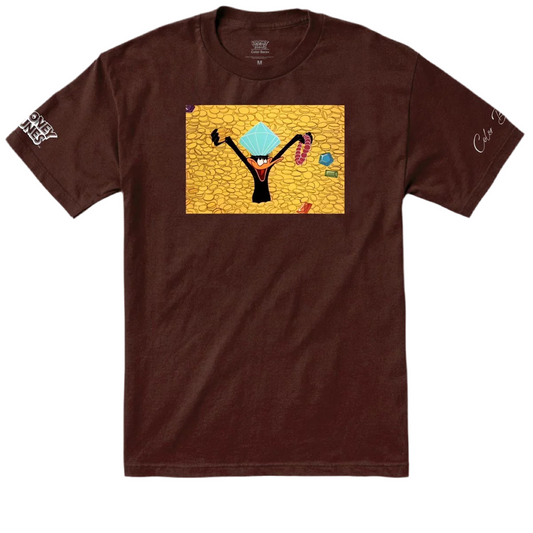 Color Bars x Looney Tunes 'Riches' Tee - Brown