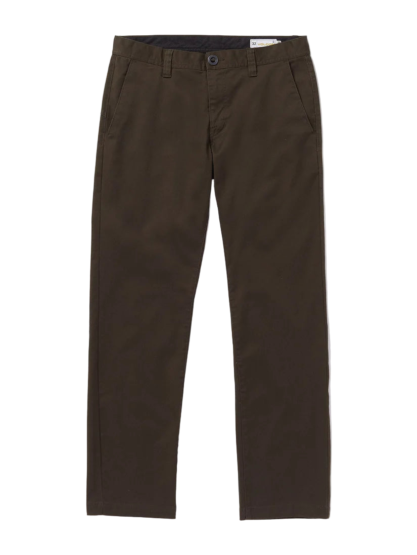 Volcom 'Frickin' Modern Stretch Chino Pants - Dark Brown (KIDS)