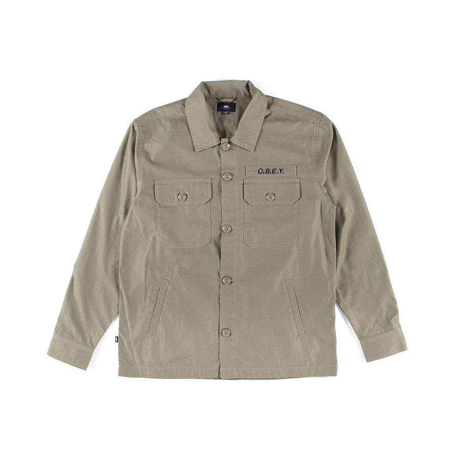 Obey 'Station' Jacket - Burnt Olive