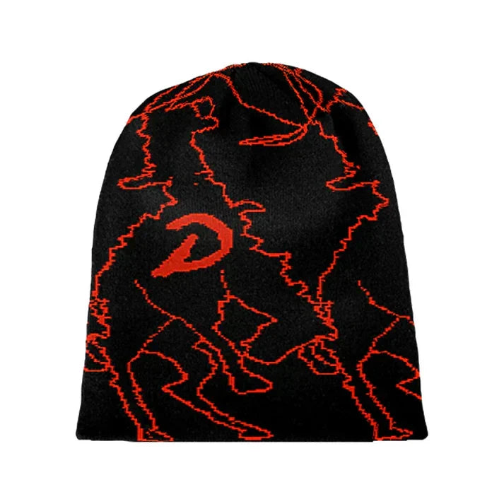 D.O.P.E. 'Brin' Beanie - Black/Red