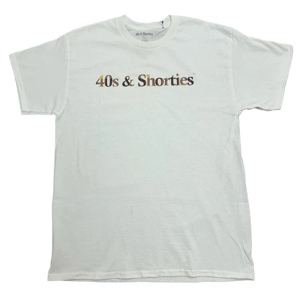 40’s & Shorties 'Plaid Logo' Tee - White
