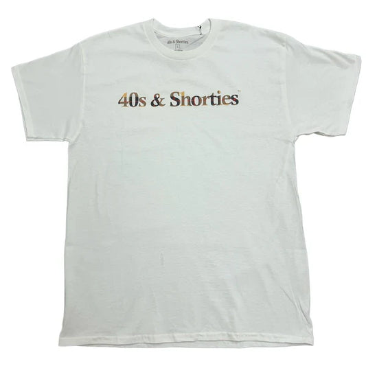 40’s & Shorties 'Plaid Logo' Tee - White