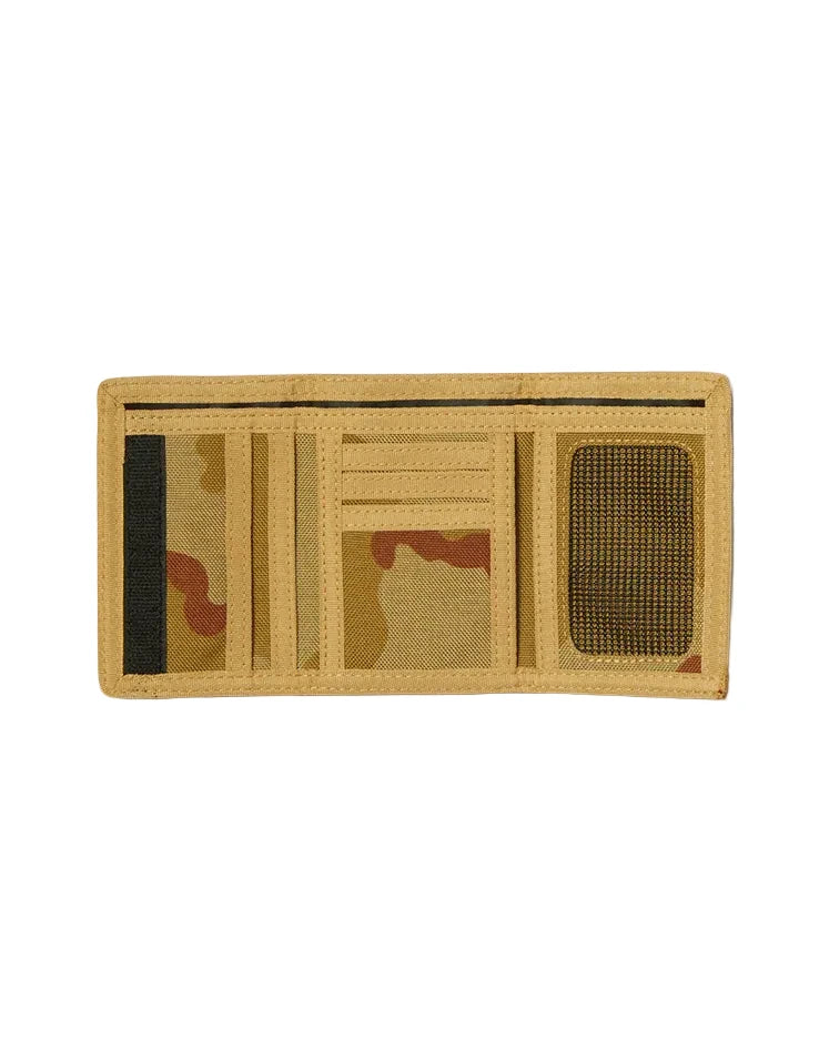 HUF '89 Logo' Wallet - Brown Camo