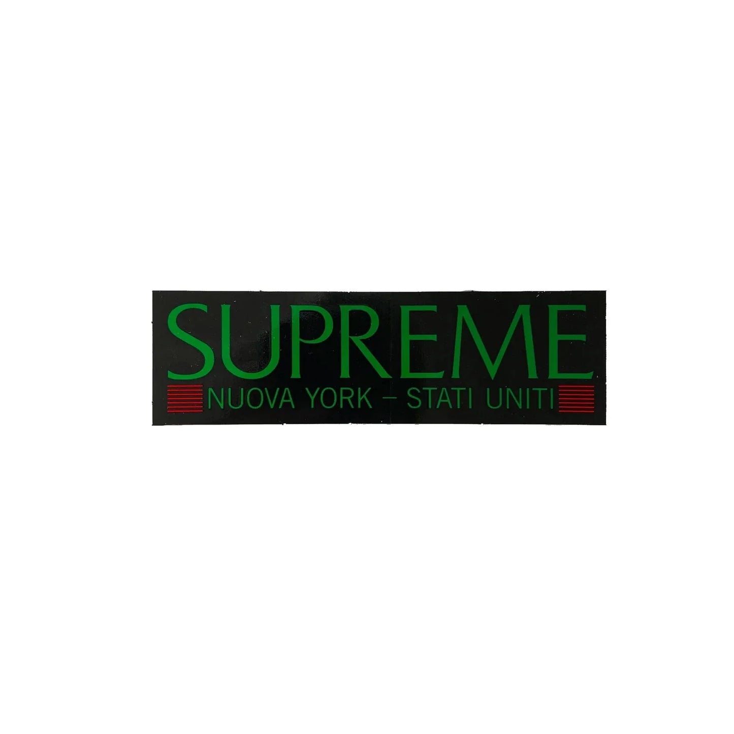 Supreme 'Nuova York - Stati Uniti' Sticker - Black