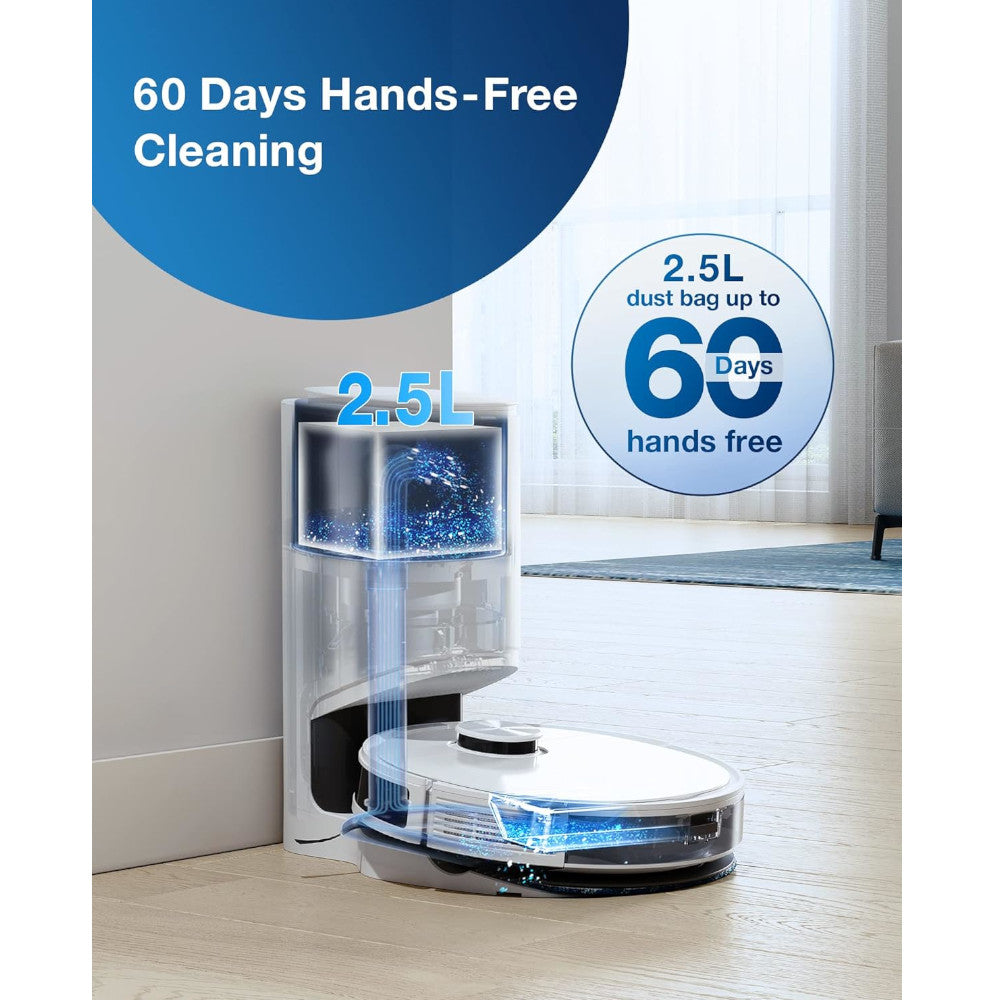 ECOVACS DEEBOT N10 Plus Robot Vacuum and Mop Combo with Auto-Empty Station - Factory serviced with Home Essentials warranty