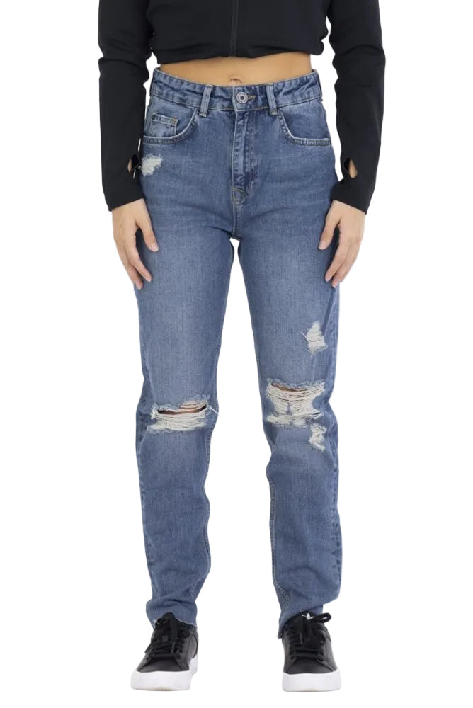 Dorée Design 'Boyfriend' Skinny Fit Jeans - Dark Blue