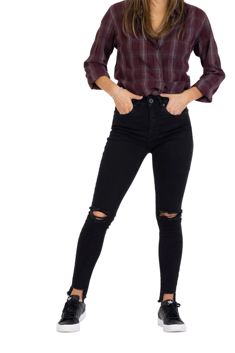 Dorée Design 'Aretha' Skinny Fit Jeans - Black (Women’s)