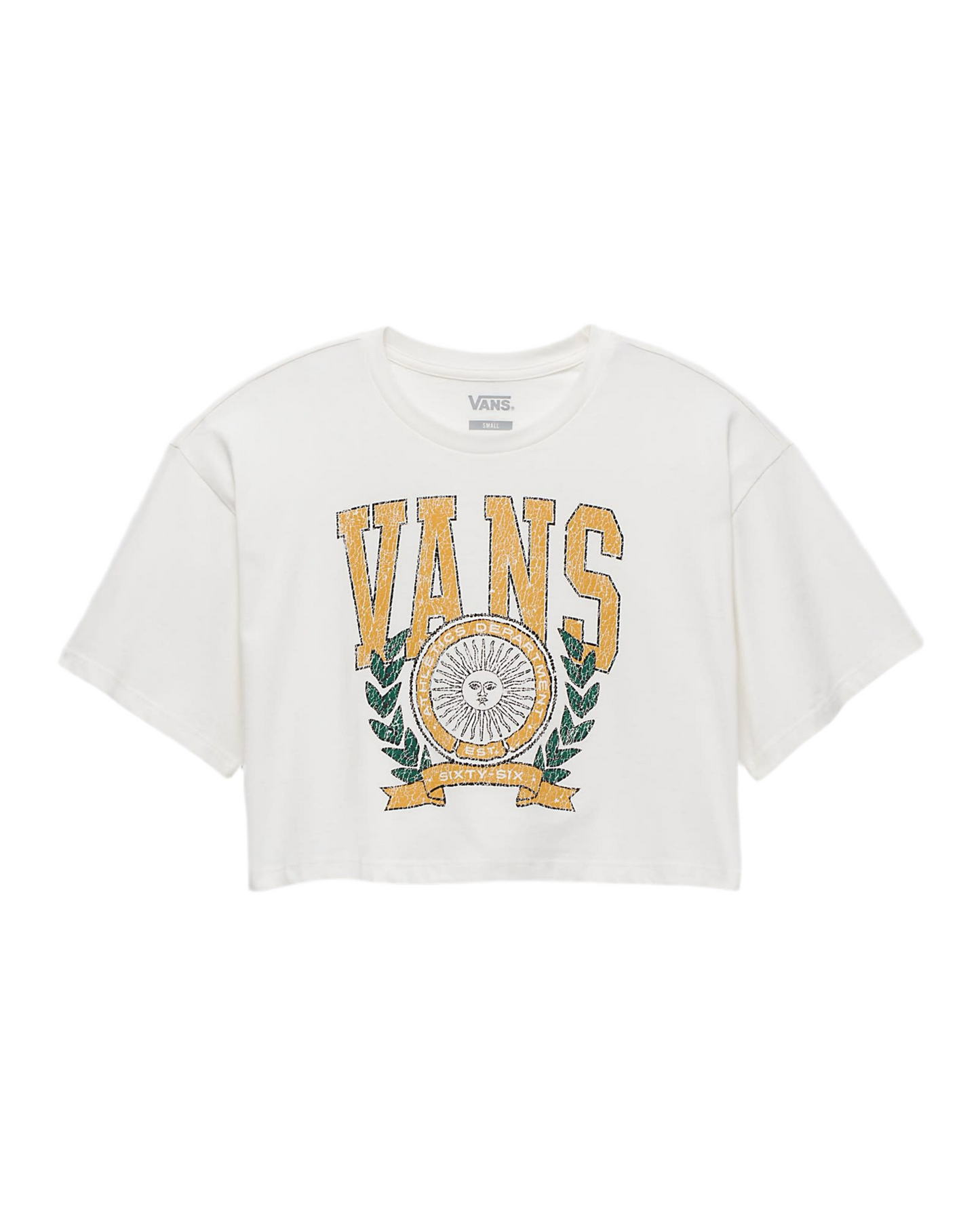 Vans 'First Team' Cropped Tee - Unbleached (Women’s)