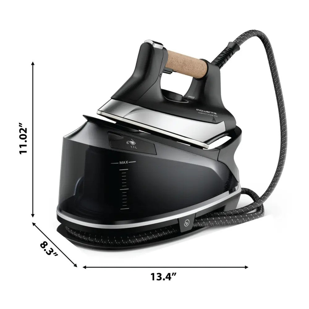 ROWENTA DG7661U1 Compact Steam Pro Cork, High-Pressure Steam Station - Blemished package with full warranty