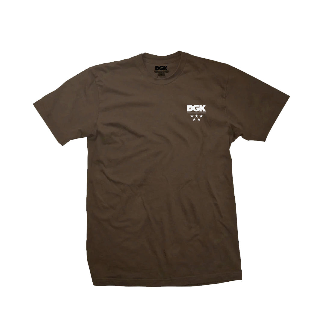 DGK 'All Star Mini Logo' Tee - Dark Chocolate