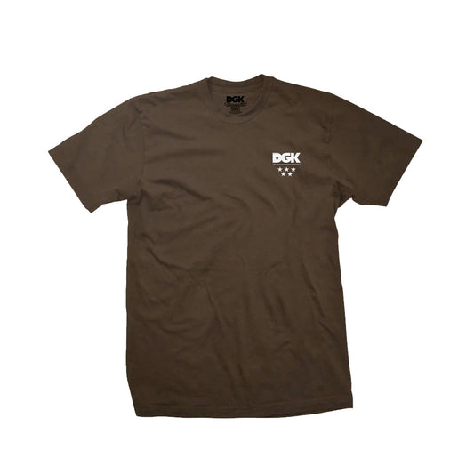 DGK 'All Star Mini Logo' Tee - Dark Chocolate
