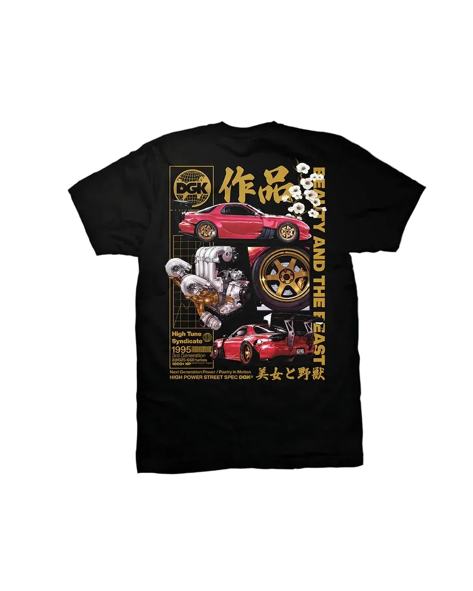 DGK 'Beauty And The Beast' Tee - Black