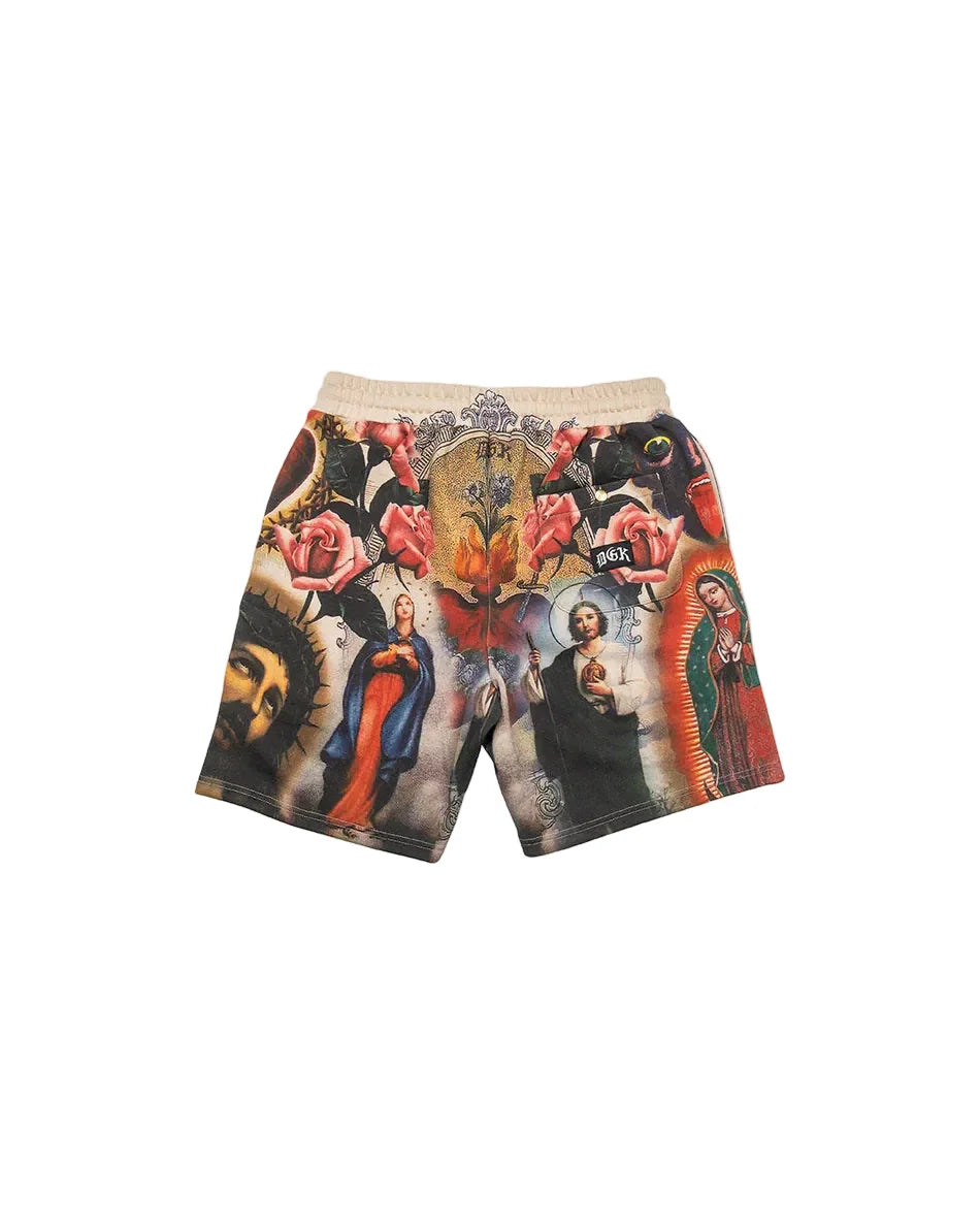 DGK 'Shrine' Fleece Shorts - Tan