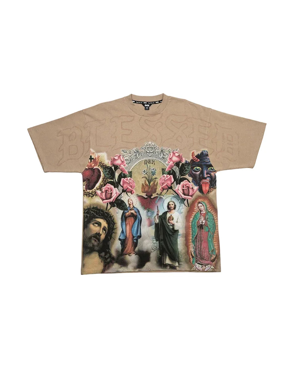 DGK 'Shrine' Knit Tee - Tan