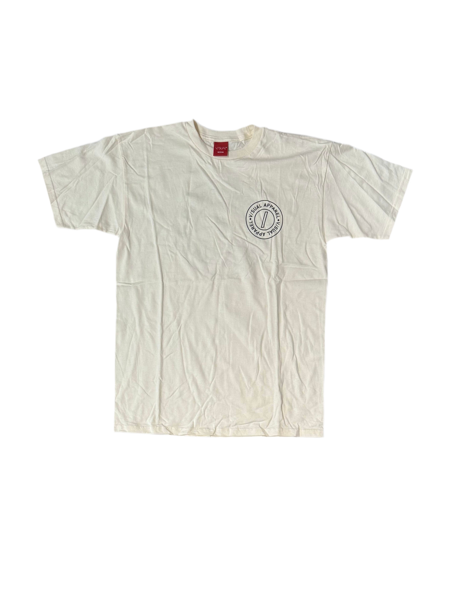 V/SUAL 'Apparel Wheel Logo' Tee - Cream