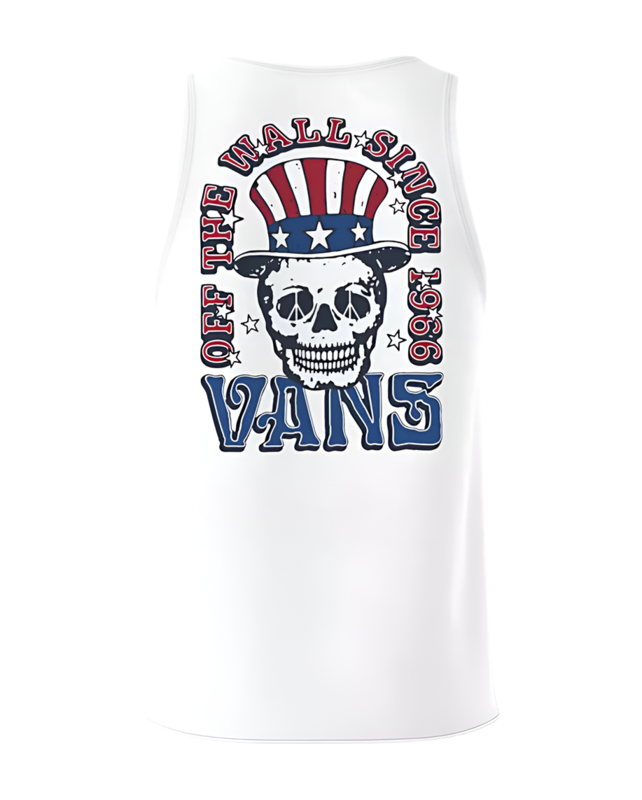 Vans 'Seasonal Skull' Tank Top - White