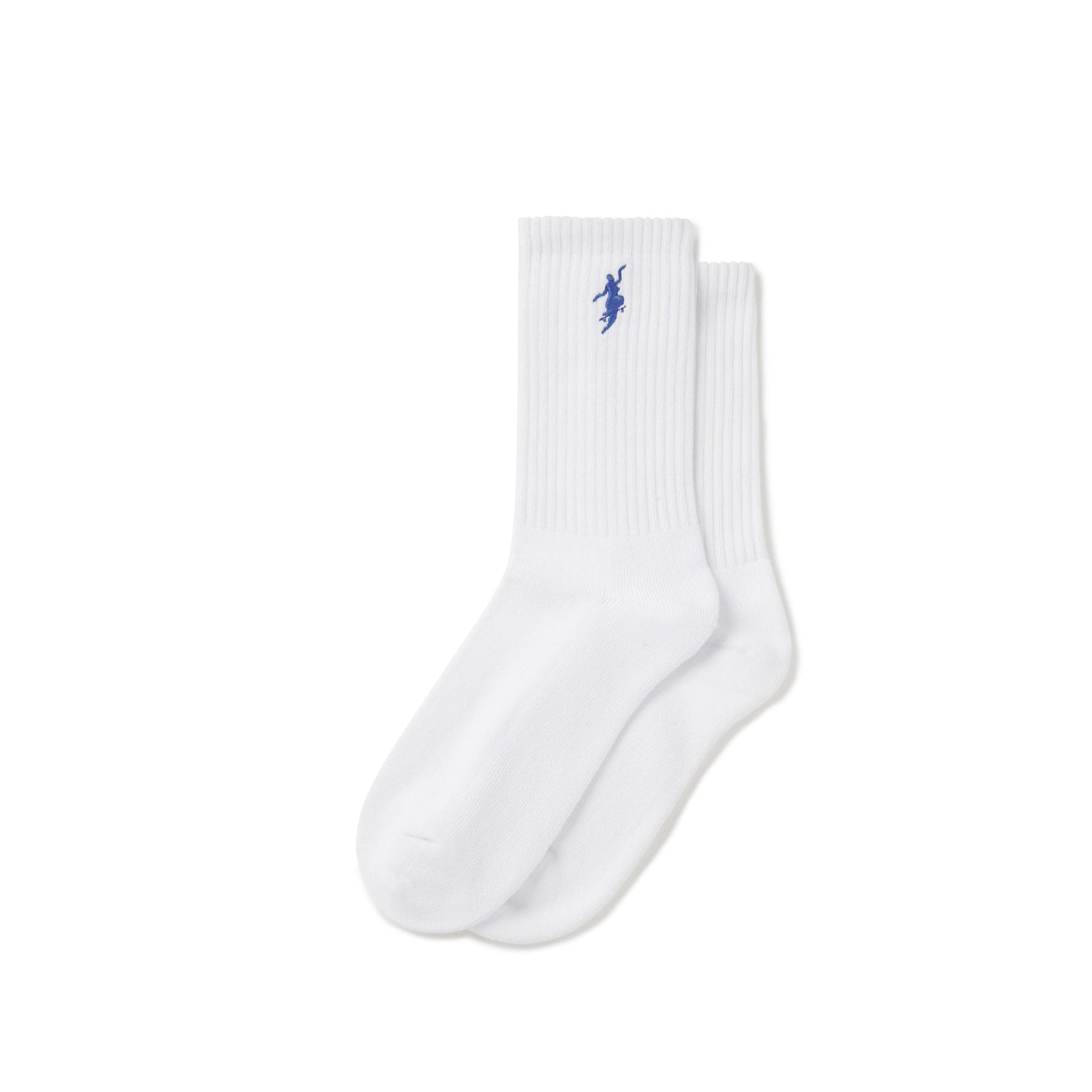 Polar Skate Co. 'No Comply' Rib Socks - White/Blue