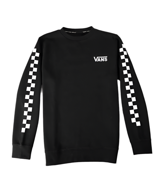 Vans 'Exposition Check' Sweatshirt - Black (KIDS)