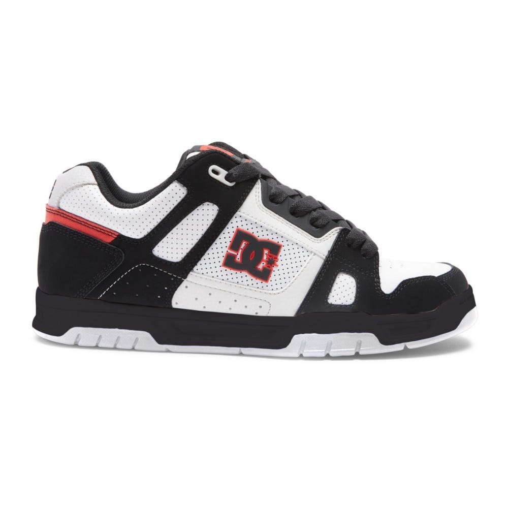 DC Shoes 'Stag' Shoes - White/Black/Red