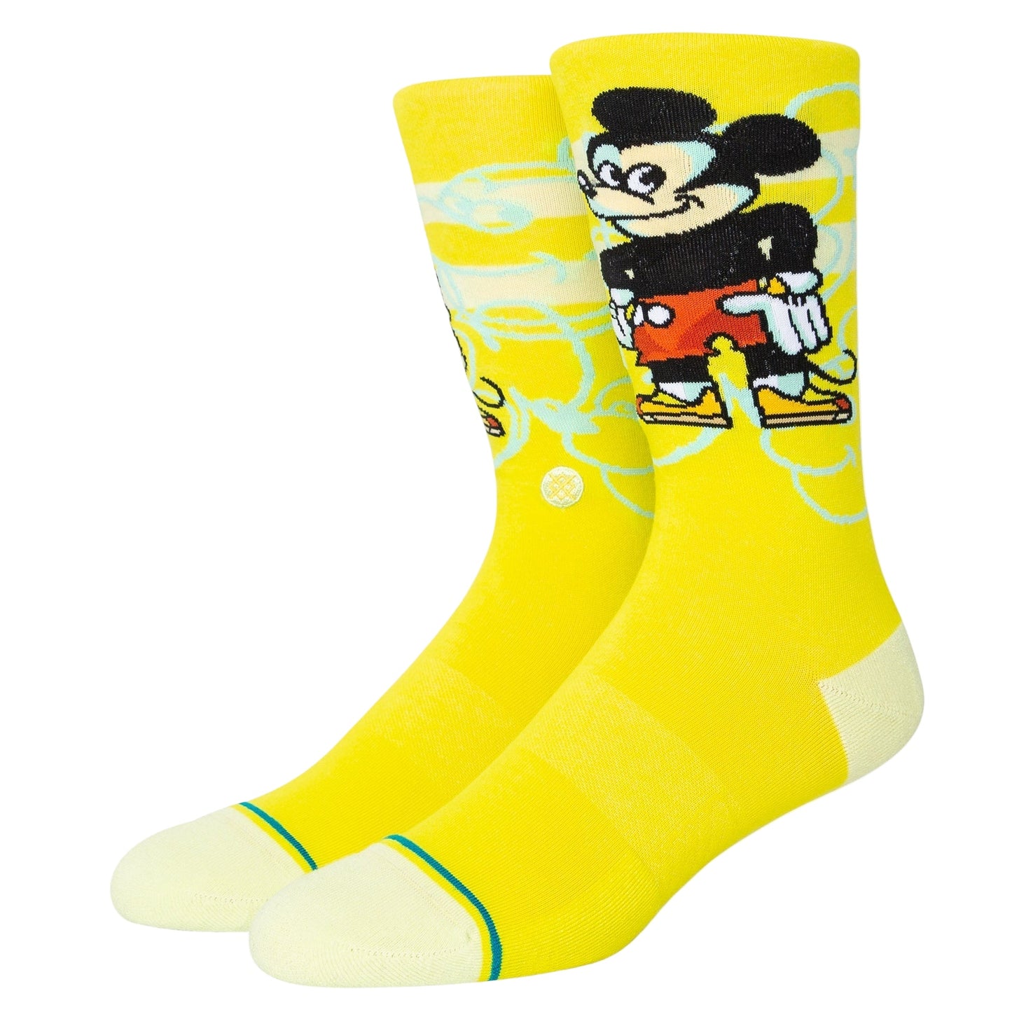 Stance x Disney 'Mickey Dillon Froelich' Crew Socks - Lime