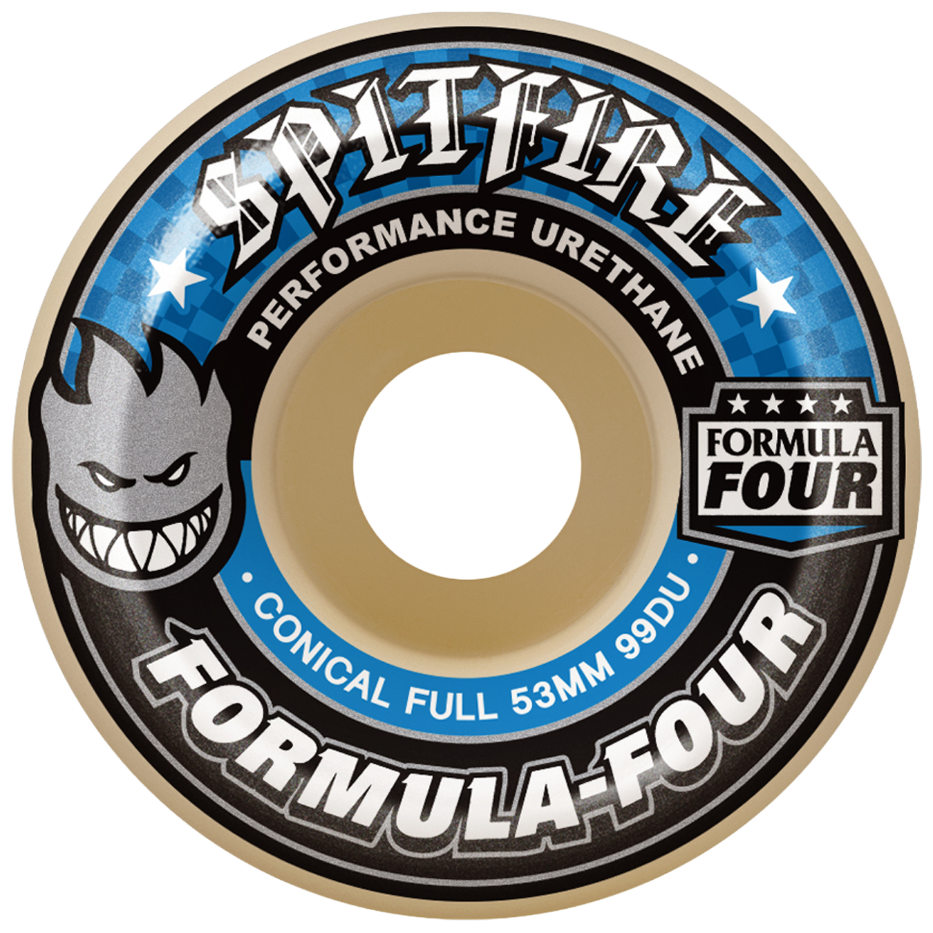 Spitfire 'Formula Four Conical Full' 99A Wheels 53mm - Blue