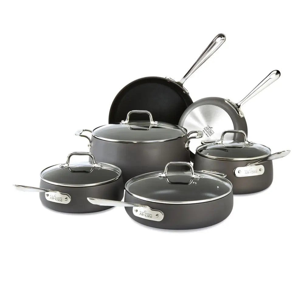 ALL CLAD E113SC64 HA1 Hard Anodized Nonstick Cookware 10PC Set - Kastor
