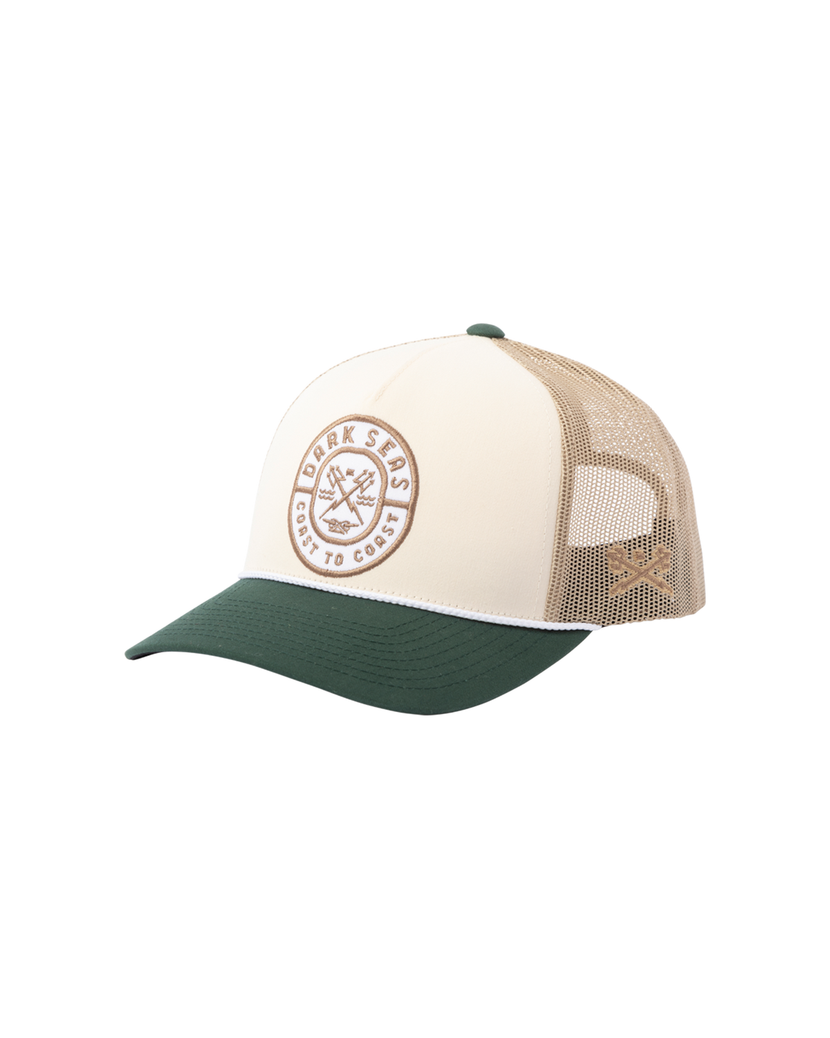 Dark Seas 'Lodgepole' Trucker Cap - Cream/Tan