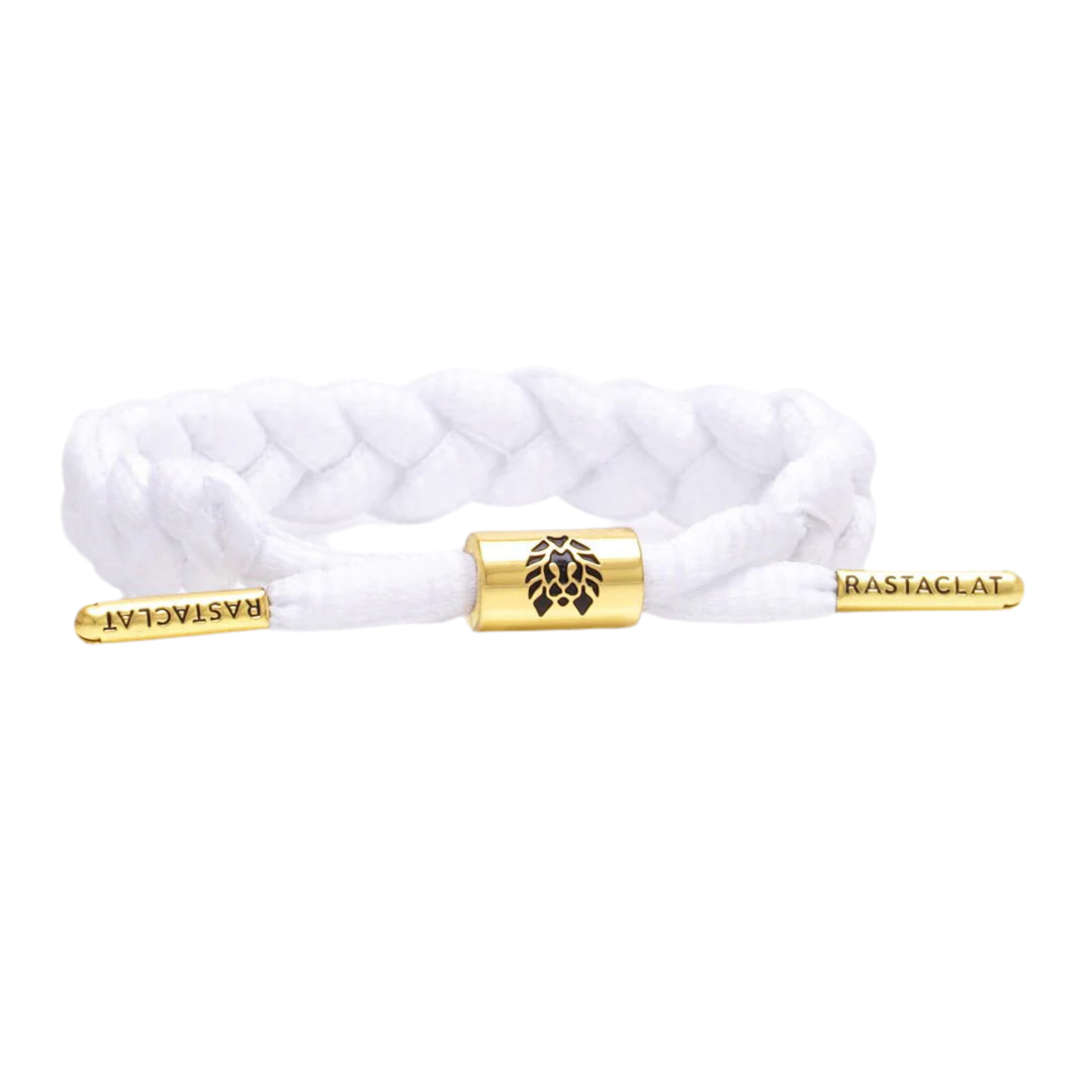 Rastaclat 'Zion II' Bracelet - White/Gold