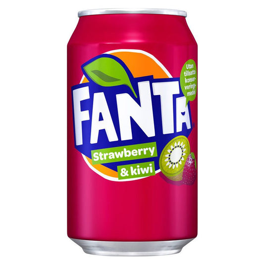 Fanta Poland Soda - Strawberry & Kiwi (330mL)